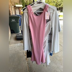 Pink MISGUIDED backless dress